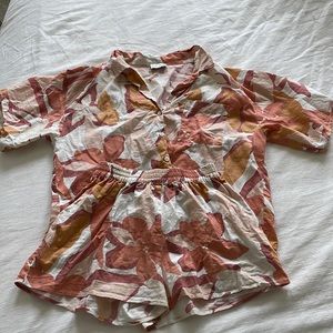 Sabo skirt set - top and shorts